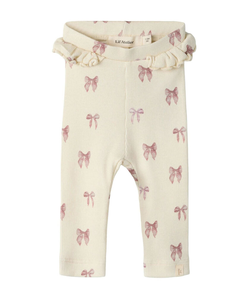 Lil Atelier NBFGAVO EFI SLIM LEGGING TURTLEDOVE BOW