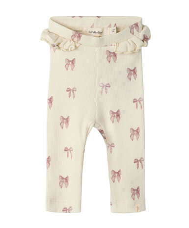 Lil Atelier NBFGAVO EFI SLIM LEGGING TURTLEDOVE BOW