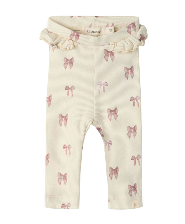 Lil Atelier NBFGAVO EFI SLIM LEGGING TURTLEDOVE BOW