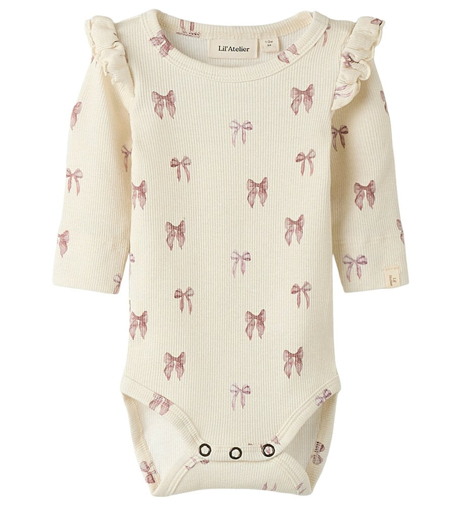 Lil Atelier NBFGAVO EKO LS SLIM BODY TURTLEDOVE BOW Lil Atelier NBFGAVO EKO LS SLIM BODY TURTLEDOVE BOW
