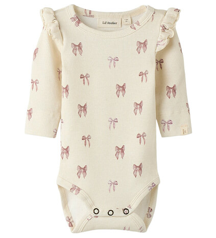 Lil Atelier NBFGAVO EKO LS SLIM BODY TURTLEDOVE BOW Lil Atelier NBFGAVO EKO LS SLIM BODY TURTLEDOVE BOW