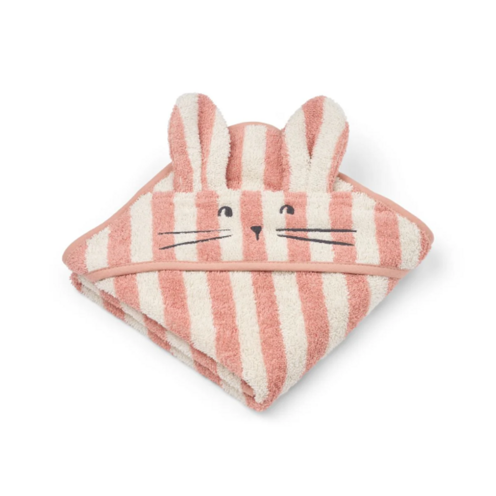 Albert hooded towel - 2664 coral blush/ creme Albert hooded towel - 2664 coral blush/ creme
