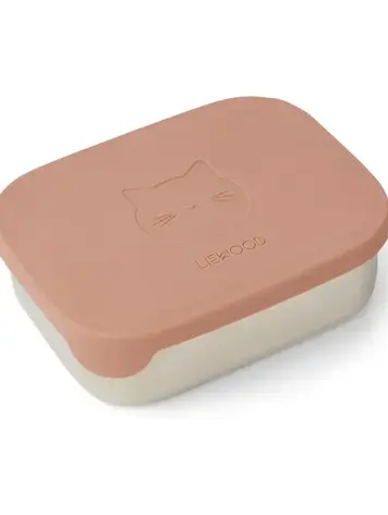 Liewood Arthur Lunchbox Cat/ Dark Rose