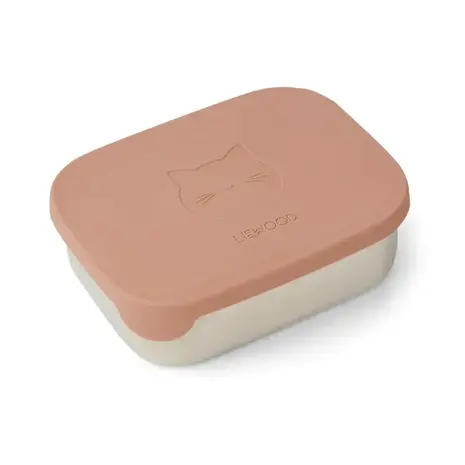 Liewood Arthur Lunchbox Cat/ Dark Rose Liewood Arthur Lunchbox Cat/ Dark Rose