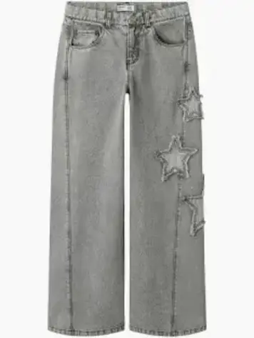 Name It NKFBELLA SKATER DESTROY JEANS LIGHT GREY DENIM