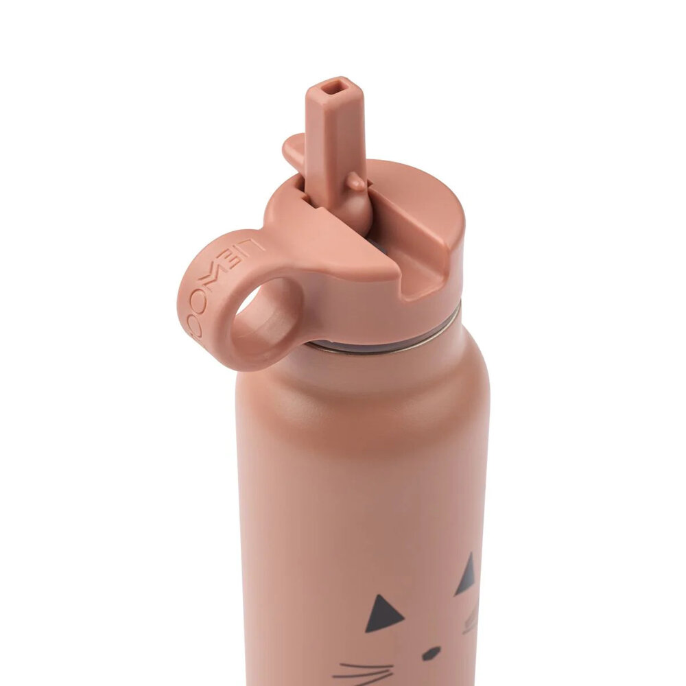 Liewood drinkfles RVS Cat/ Dark Rose Liewood drinkfles RVS Cat/ Dark Rose