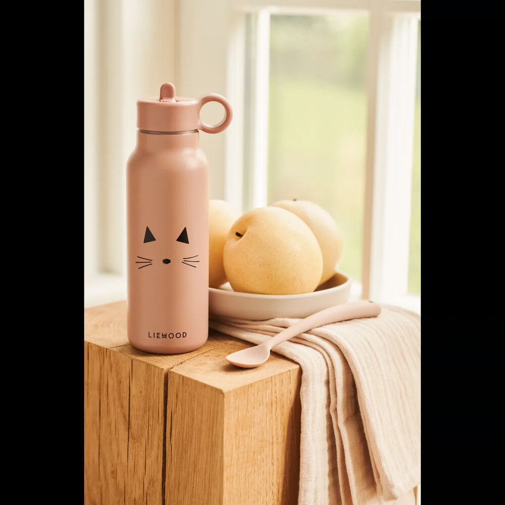 Liewood drinkfles RVS Cat/ Dark Rose Liewood drinkfles RVS Cat/ Dark Rose