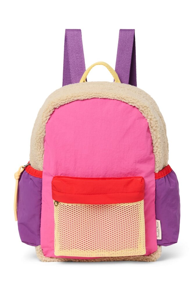 Studio Noos Patchwork Midi Backpack 0406 Bright Pink