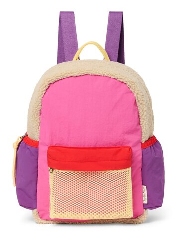 Studio Noos Patchwork Midi Backpack 0406 Bright Pink