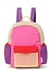 Patchwork Midi Backpack 0406 Bright Pink