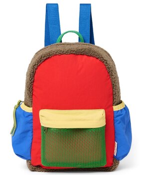Studio Noos Patchwork Midi Backpack 0454 Fiery Red Studio Noos Patchwork Midi Backpack 0454 Fiery Red