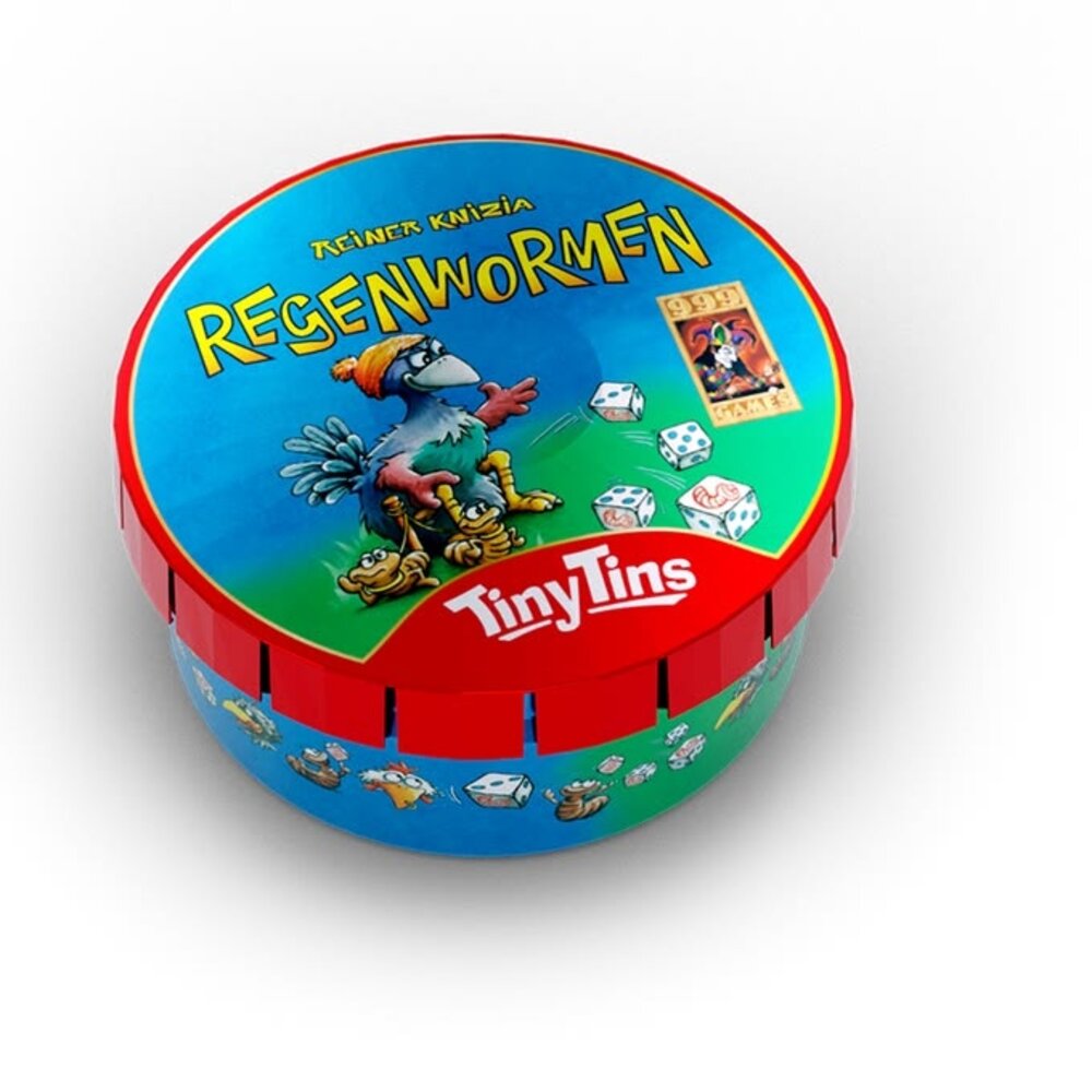 999 Games Tiny Tins: Regenwormen 999 Games Tiny Tins: Regenwormen