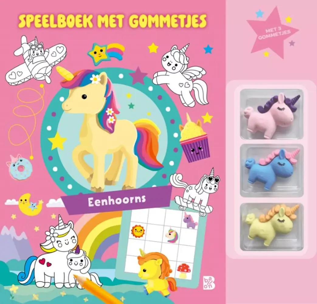 Speelboek met gommetjes: Eenhoorns 4+ Speelboek met gommetjes: Eenhoorns 4+