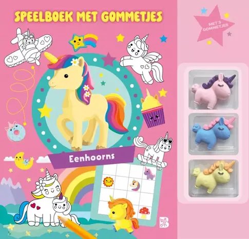 Speelboek met gommetjes: Eenhoorns 4+ Speelboek met gommetjes: Eenhoorns 4+