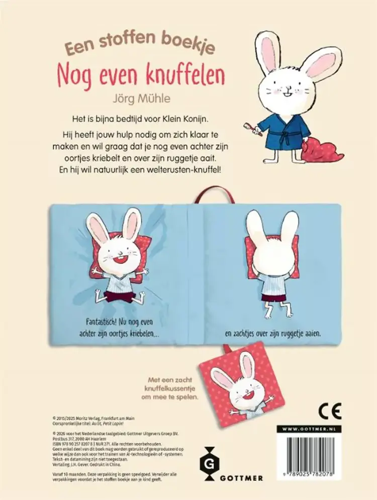 Stoffen boek Nog even knuffelen 0+
