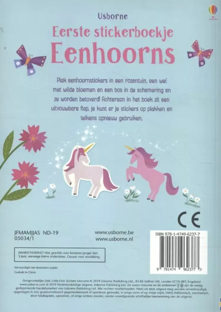 Eerste stickerboekje: eenhoorns 3+
