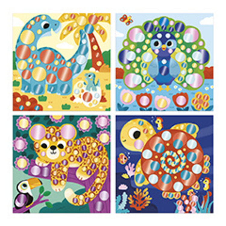 Janod Janod Atelier – 3 jaar – Ronde Stickers Dieren