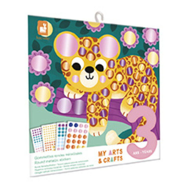 Janod Janod Atelier – 3 jaar – Ronde Stickers Dieren