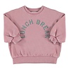 Piupiuchick oversized sweatshirt | pink w/ "lunch break" print Piupiuchick oversized sweatshirt | pink w/ "lunch break" print