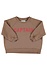 sweatshirt | brown w/ "captain" print