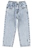 unisex trousers | fadded light blue denim