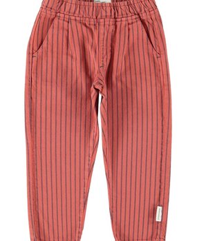 Piupiuchick trousers | bordeaux w/ black stripes