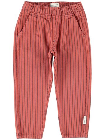 Piupiuchick trousers | bordeaux w/ black stripes