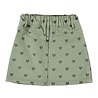 Piupiuchick short skirt | olive green w/ black hearts Piupiuchick short skirt | olive green w/ black hearts