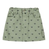 Piupiuchick short skirt | olive green w/ black hearts Piupiuchick short skirt | olive green w/ black hearts