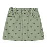 Piupiuchick short skirt | olive green w/ black hearts Piupiuchick short skirt | olive green w/ black hearts
