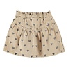 Piupiuchick short skirt | beige w/ black hearts Piupiuchick short skirt | beige w/ black hearts