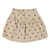 Piupiuchick short skirt | beige w/ black hearts Piupiuchick short skirt | beige w/ black hearts