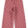 Piupiuchick flare trousers | pink w/ black hearts Piupiuchick flare trousers | pink w/ black hearts