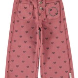 Piupiuchick flare trousers | pink w/ black hearts Piupiuchick flare trousers | pink w/ black hearts