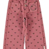 Piupiuchick flare trousers | pink w/ black hearts Piupiuchick flare trousers | pink w/ black hearts