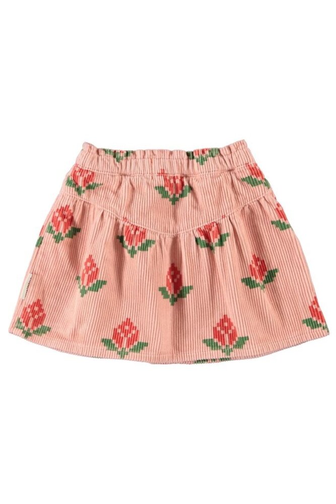 Piupiuchick short skirt | pink w/ big flowers Piupiuchick short skirt | pink w/ big flowers