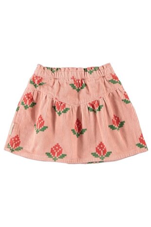 Piupiuchick short skirt | pink w/ big flowers Piupiuchick short skirt | pink w/ big flowers