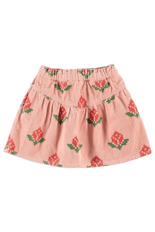 Piupiuchick short skirt | pink w/ big flowers Piupiuchick short skirt | pink w/ big flowers