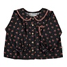 Piupiuchick peter pan collar blouse | black w/ flowers Piupiuchick peter pan collar blouse | black w/ flowers