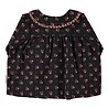 Piupiuchick peter pan collar blouse | black w/ flowers Piupiuchick peter pan collar blouse | black w/ flowers