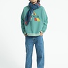 Piupiuchick sweatshirt | green w/ "here we go" print Piupiuchick sweatshirt | green w/ "here we go" print