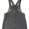 Piupiuchick short dress w/ straps | washed black denim w/ apple print Piupiuchick short dress w/ straps | washed black denim w/ apple print