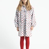Piupiuchick short dress | ligth blue denim w/ red dots