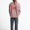 Piupiuchick oversized sweatshirt | pink w/ "lunch break" print Piupiuchick oversized sweatshirt | pink w/ "lunch break" print