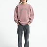 Piupiuchick oversized sweatshirt | pink w/ "lunch break" print Piupiuchick oversized sweatshirt | pink w/ "lunch break" print