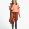 Piupiuchick short skirt | bordeaux w/ black flowers Piupiuchick short skirt | bordeaux w/ black flowers