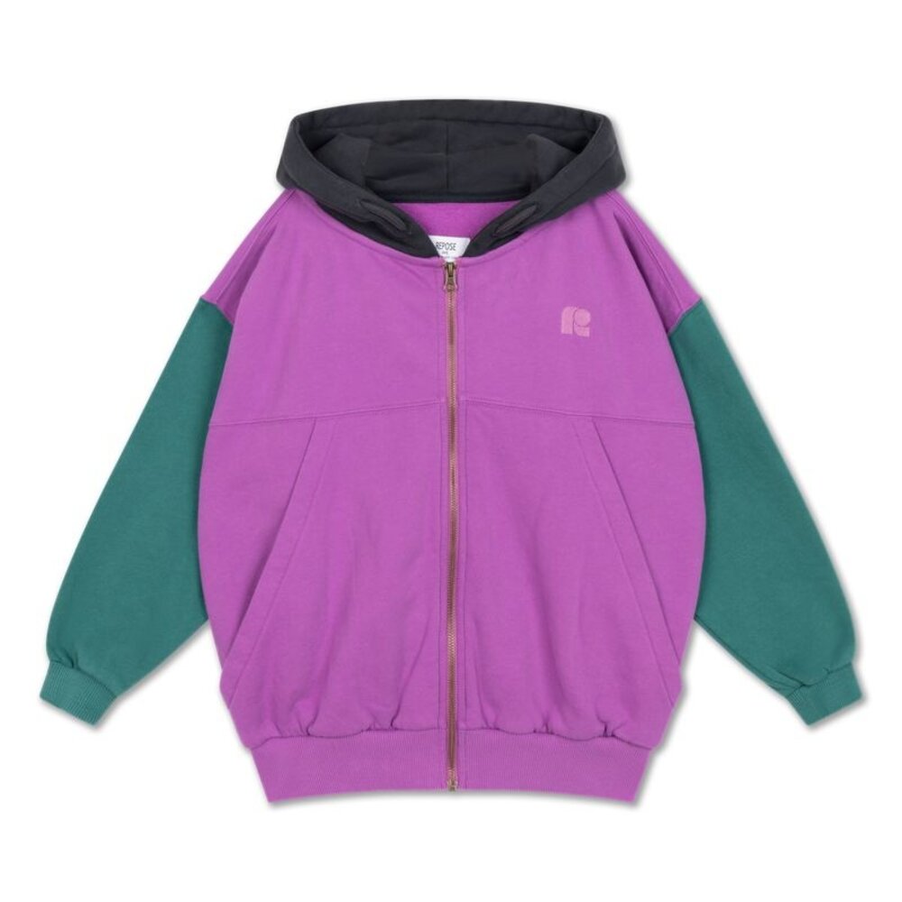 Repose 17. Zip hoodie color block Repose 17. Zip hoodie color block