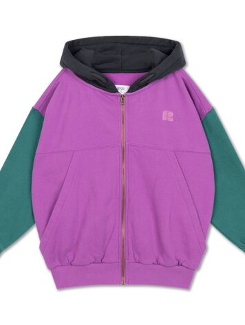 Repose 17. Zip hoodie color block