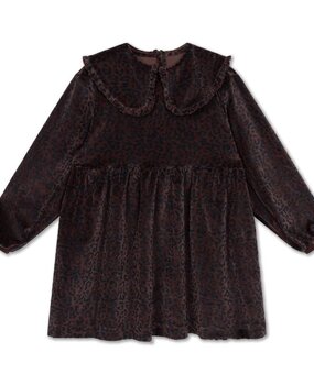 Repose 41. Fancy sweat dress - Chocolate leopard