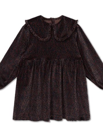 Repose 41. Fancy sweat dress - Chocolate leopard
